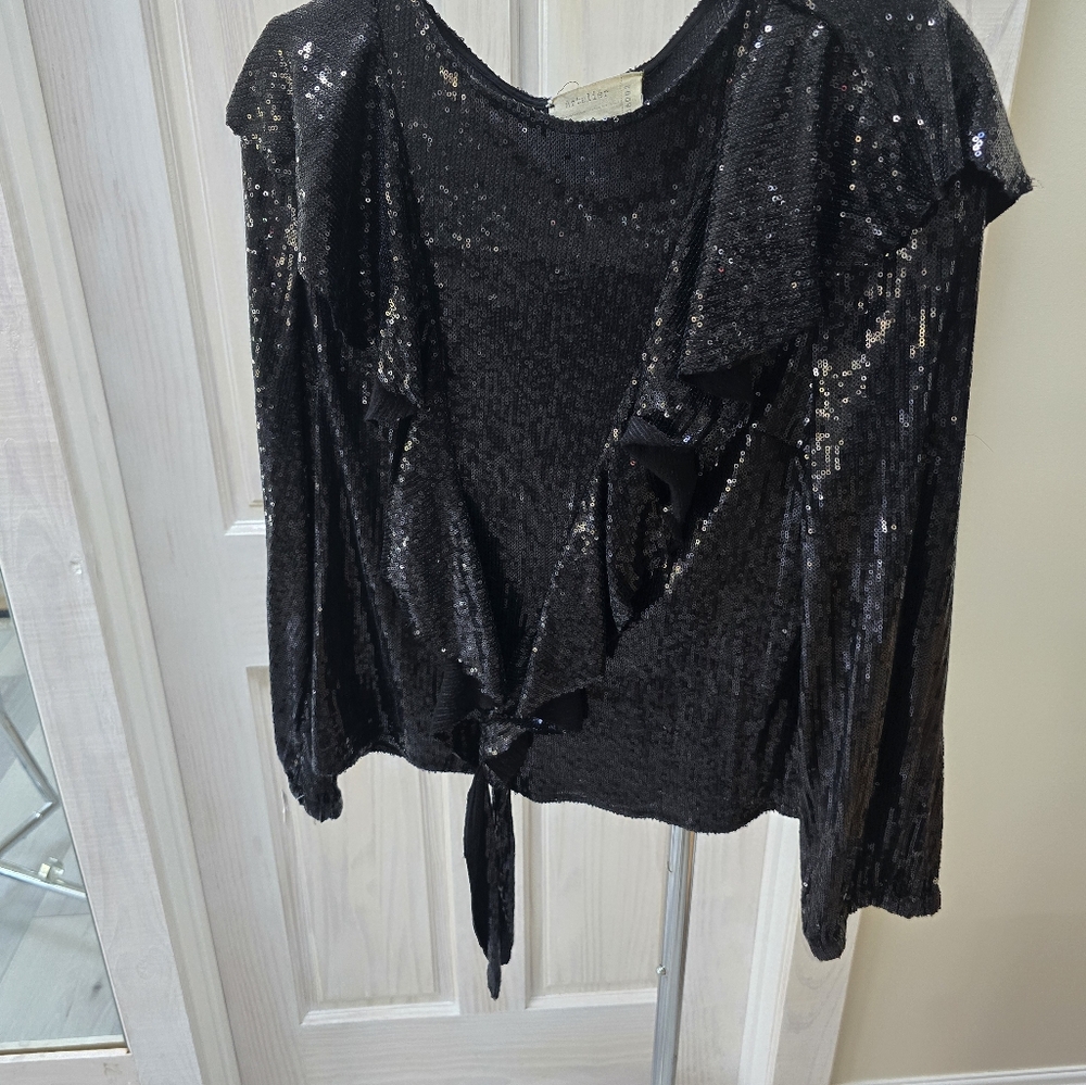 NICOLE MILLER BLOUSE VINTAGE STYLE TOP